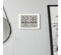 Réveil numérique magnétique ultra fin avec affichage de la température et de l'humidité, rétro-éclairage doux pour chambre à coucher, cuisine, bureau, décoration