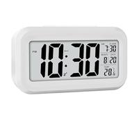 Réveil numérique - Montre de chevet silencieuse, horloge LED avec contrôle intelligent de la lumière | Radio-réveil silencieuse pour les gros dormeurs, les personnes sensibles à la lumière, les enfant
