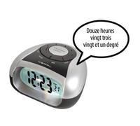 Pearl Réveil numérique parlant avec thermomètre