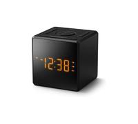 Réveil numérique Philips TAR4500/10 FM compact affichage miroir USB-C Noir