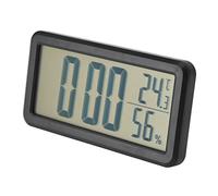 Réveil Numérique pour Chambre à Coucher, Mini Horloges électroniques LCD Portables avec Capteur de Température et D'humidité, Réveil Mural ou Debout Alimenté par Batterie