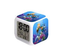 Réveil Numérique pour Enfants - Veilleuse LED,Dessin Minecraft, Lampe de Table, Jouet Lumineux - Cadeau d'Anniversaire de Noël, D
