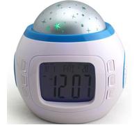 Réveil numérique projecteur d'étoiles musical pour enfants, veilleuse LED, cadeau Noël anniversaire ODIPIE