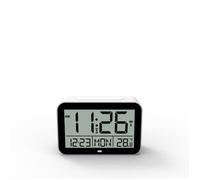 Réveil numérique radio-piloté, écran rétro-éclairé, affichage de l'heure, la date et la température, fonctionne sur piles