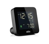 Réveil numérique radiocommandé pour Le Fuseau horaire de l'Europe Centrale (DCF) avec Fonction Snooze noir