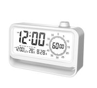 Réveil Numérique, Reveil Digital avec LED Lumières, Réveil Numérique Grand écran LCD pour Afficher la Date, l'Température，Minuterie, Alarmes, Support du Compte Positif, du Compte à Rebours, 3 Mode Lu