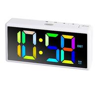 Réveil numérique - TREVI - EC 886 - Grand écran LED multicolore - Sonnerie électronique - Fonction Snooze