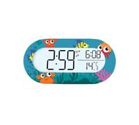 Réveil numérique WE - WeKids - Affichage heure et température - Motif océan Bleu