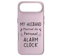Réveil Personnel avec Inscription « My Husband Married His » Coque pour iPhone Air