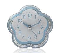 Réveil, petite horloge de bureau en forme de fleur rétro batterie fonctionne Silent Silent Night Light Batterie fonctionne horloge pour la chambre à coucher horloge analogique horloge de table horlog