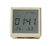 Réveil pour - avec Lumière Horloge Numérique | Écran LED avec Thermomètre Hygromètre Calendrier - Adultes Seniors Adolescents