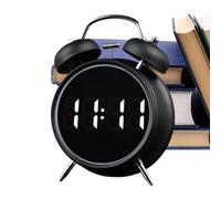 Réveil pour chambre à coucher - Chronomètre matinal de 16 x 11 cm pour étudiant, horloge de table de chevet avec lueur douce, décoration de bureau, aide au sommeil pour la maison, le bureau, la