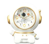 Réveil pour enfants sur le thème des astronautes avec double fonction carillon et mouvement de balayage silencieux pour des environnements calmes (A)