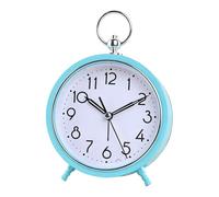 Réveil pour étudiants et enfants avec bip sonore, double affichage analogique-numérique, veilleuse intégrée, trotteuse silencieuse, alimentation par batterie (noir)