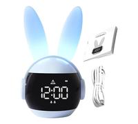 Réveil pour Lapin - Veilleuse LED arc-en-trois façons de se réveiller | Horloge créative pour, décoration de bureau à longue durée de vie de la batterie pour la maison, le salon, la chambre à coucher