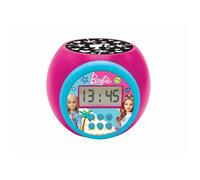 Lexibook Réveil-projecteur Barbie – Alarme Snooze, Veilleuse min., Écran LCD, Piles RL977BB