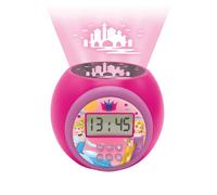 Lexibook - Disney Princesses - Réveil-projecteur, avec Fonction Alarme et répétition Snooze, veilleuse avec minuterie, écran LCD, à Piles, RL977DP