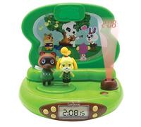 Réveil Projecteur Lexibook Animal Crossing en 3D avec Sons
