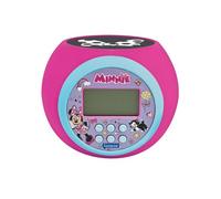 Lexibook Réveil Disney Minnie RL977MN – projecteur, alarme et répétition, veilleuse, sur piles, rose