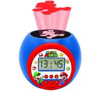 Réveil projecteur Nintendo Mario Bross Luigi - LEXIBOOK - Veilleuse avec projection de Mario - Bleu