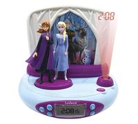 Réveil projecteur reine des neiges avec anna et elsa en 3d multicolore TU