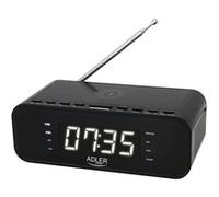 Réveil radio FM avec chargeur sans fil et Bluetooth - Adler AD 1192B noir G