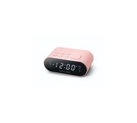Réveil radio MUSE M-10 CPK Rose double alarme, snooze, minuteur sommeil, radio FM 20 présélections et éclairage d'ambiance
