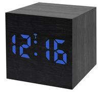 Réveil Radio-piloté avec LED bleu bois noir B08JJ17N4X BRESSER noir G