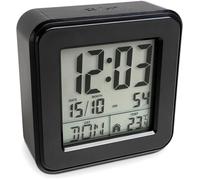 Réveil radio-piloté - Mebus - 25595 - Noir - 2 alarmes - Rétro-éclairage