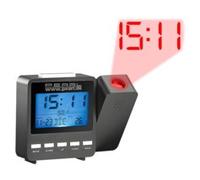 Réveil radio-piloté multifonction - Pearl - DAC-662.beam - Bleu - Projection murale - Rétroéclairé