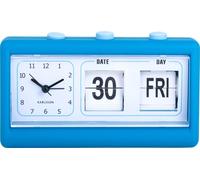 Réveil rétro FLIP avec date, bleu