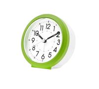 Réveil Réveil de Bureau, Horloge de siège, Brille dans Le Noir, Alarme de Chambre silencieuse, Utilisation étudiante, réveil des Dieux(Green/White)