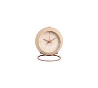 Karlsson Réveil rond effet flottant – Diam. 9,5 cm – Beige sable