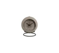 Réveil rond effet flottant - Diam.9,5 cm - Gris foncé