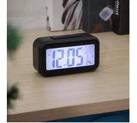 Réveil Sans Radio Écran Lcd Avec Vision De Nuit - Noir