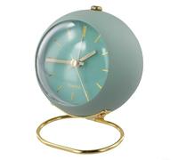 Réveil silencieux avec aiguilles lumineuses, convient pour chambre à coucher et bureau, facile à lire, style minimaliste pour n'importe quel espace (vert)