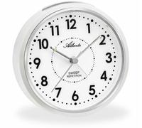 Réveil silencieux blanc rond sonnerie à répétition
