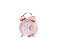 Réveil Silencieux Lumineux Style Etudiant Plastique Rond 9x5x13 cm