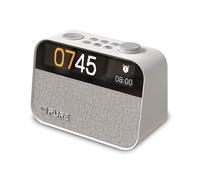 PURE Digital Réveil de chevet Pure Moment – DAB+/FM, Bluetooth, bruit blanc – Blanc