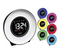 TFA Dostmann 60.2023.02 à quartz Réveil blanc, bleu, jaune, vert, rose, rouge, bleu clair Heures de