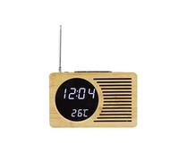 Réveil GENERIQUE Réveil/Thermomètre/Radio FM/Horloge Multifonction Numérique Rechargeable Par USB LED