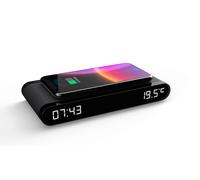 Réveil Thomson CT550I 15W - Chargeur à induction - USB et température - Noir