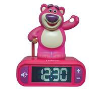 Lexibook Réveil-veilleuse Lotso Toy Story RL800TS1 – 6 sonneries, écran LCD rétro-éclairé, snooze