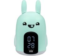 Réveil & Veilleuse Baxter le lapin - BIGBEN - 3 mélodies - Intensité lumineuse réglable - Affichage heure