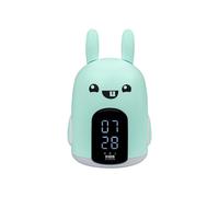 Bigben Interactive Réveil-veilleuse Baxter Lapin - 3 mélodies - intensité lumineuse réglable