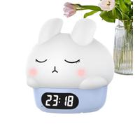Réveil veilleuse Lapin | Lampe Tactile Rechargeable en Silicone