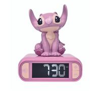 LEXIBOOK - Réveil veilleuse Angel - Sons et mélodies, écran LCD rétro-éclairé et lumineux - Rose