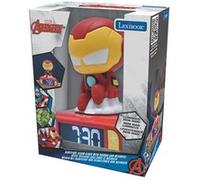 Lexibook, Marvel Iron-Man, Réveil veilleuse Iron Man, Sons et mélodies, Écran LCD rétro-éclairé, Lumineux, Snooze, RL800AV2
