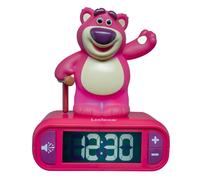 Lexibook, Réveil veilleuse Lotso, 6 sonneries Toy Story, Effets sonores, Écran LCD rétro-éclairé, Fonction Snooze, RL800TS1