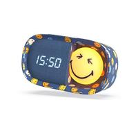 Réveil veilleuse Smiley Bleu